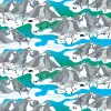 Norrland turkos tyg