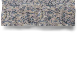 Orient blå gardinkappa metervara