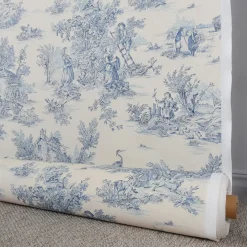 Pastorale tyg med Toile de Jouy mönster