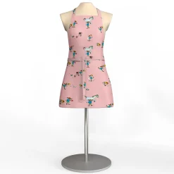 Pippi med vänner rosa barnförkläde
