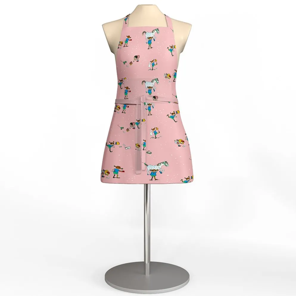 Pippi med vänner rosa – förkläde rosa