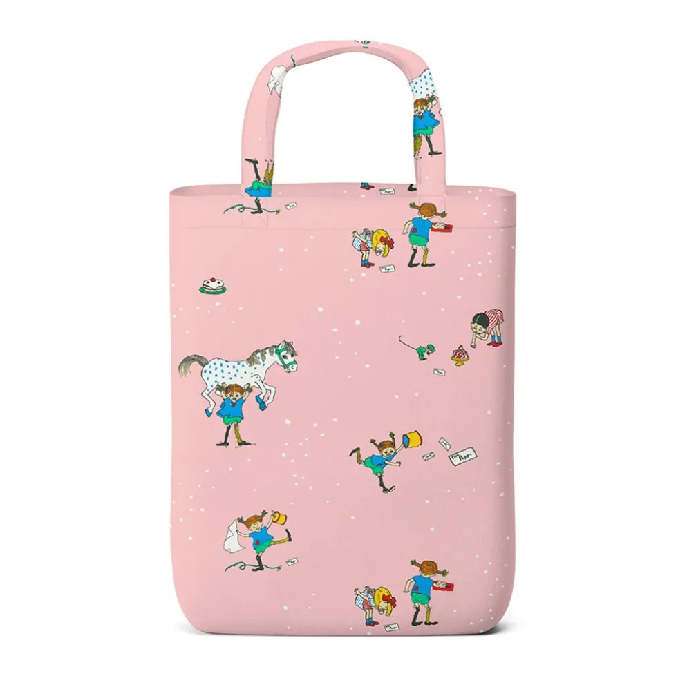 Pippi med vänner – Tygkasse Rosa