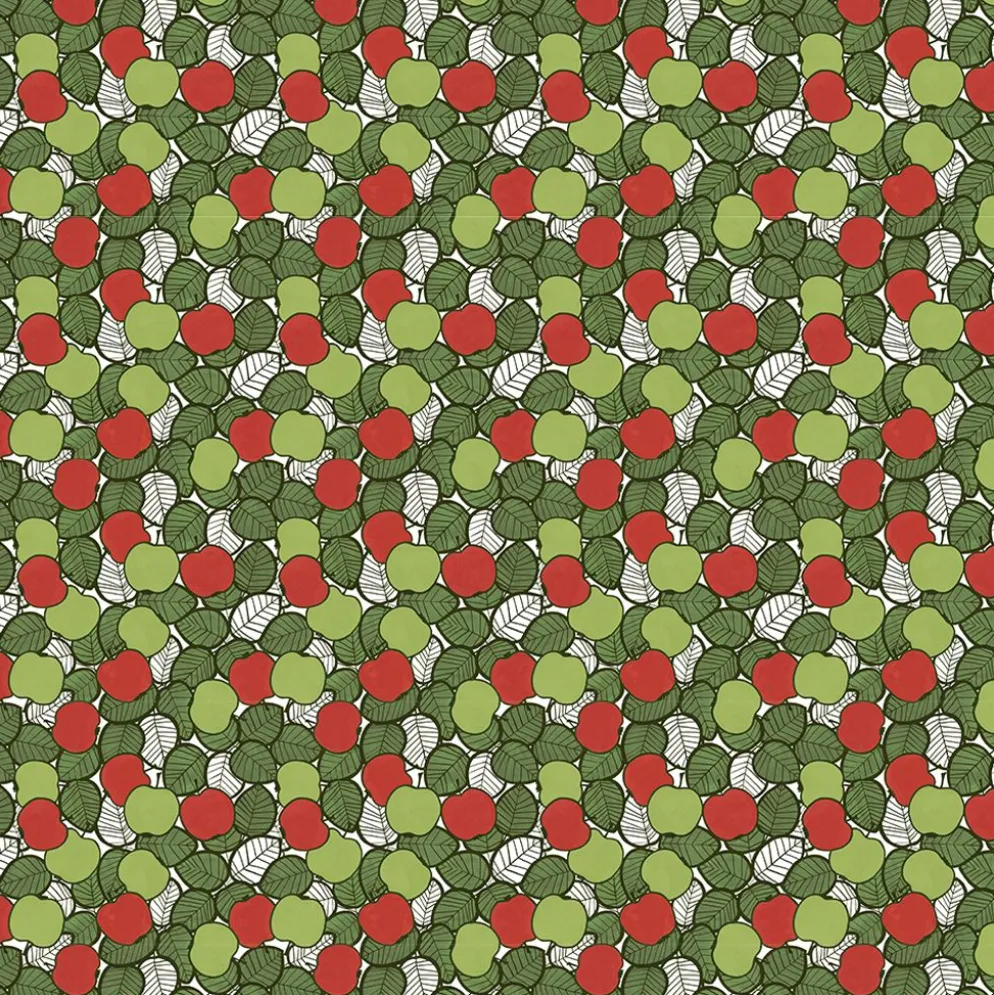 Päppel röd-grön tyg