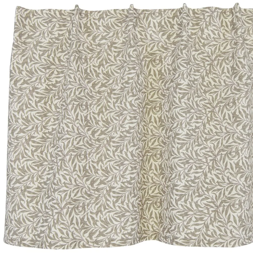 Ramas beige gardinkappa metervara med kvistar och blad