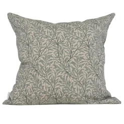 Ramas beige-mint kuddfodral med kvistar och blad