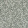 Ramas beige-mint tyg med kvistar och blad