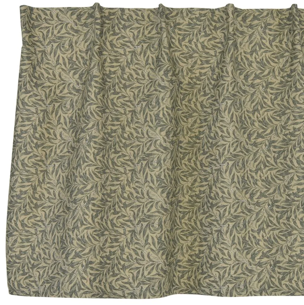 Ramas grön-mörkgrön gardinkappa metervara med kvistar och blad