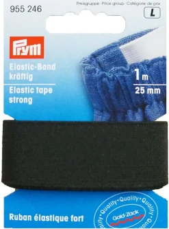 Resårband 25mm svart