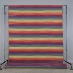 Retro stripes randigt multifärgat gobelängtyg