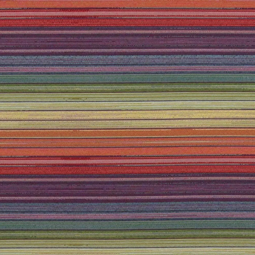 Retro stripes randigt multifärgat gobelängtyg