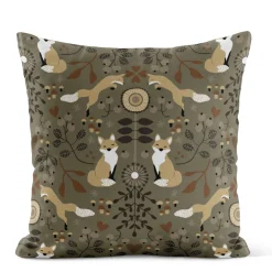 Rävstigen khaki kuddfodral