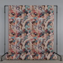 Samurajs gobelängtyg – Japansk design i stark jacquardväv