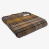 Skotskrutig ullpläd Natural Buchanan, 100% Ull, 150x183 cm