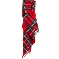 Skotskrutig ullpläd Royal Stewart, 100% Ull, 150x183 cm