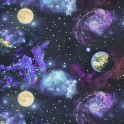 Space bomull tyg