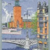 Stockholm kökshandduk 35X50 - Ekelunds Linneväveri