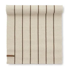 Striava beige löpare 35x120 cm