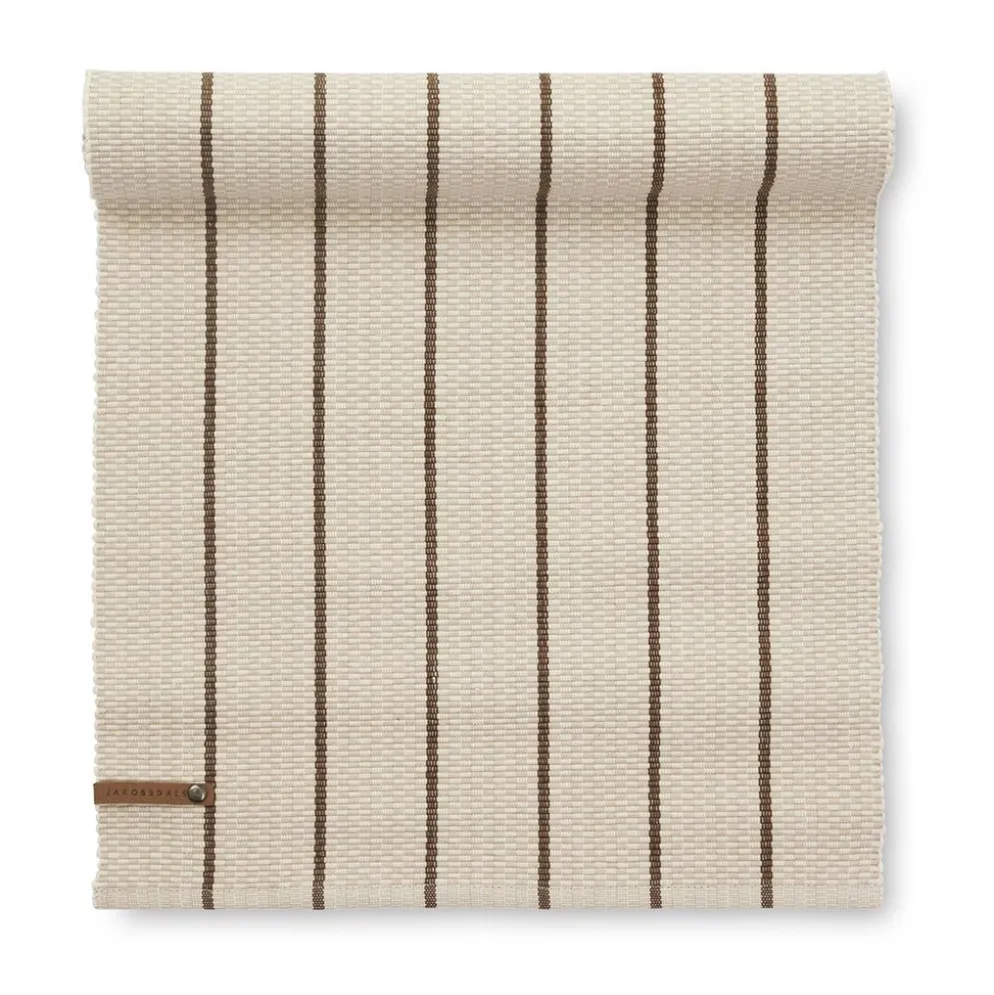 Striava beige löpare 35x120 cm