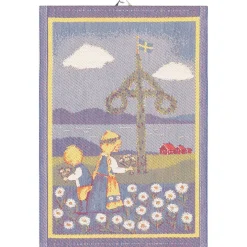 Svensk sommar kökshandduk 35X50 - Ekelunds Linneväveri