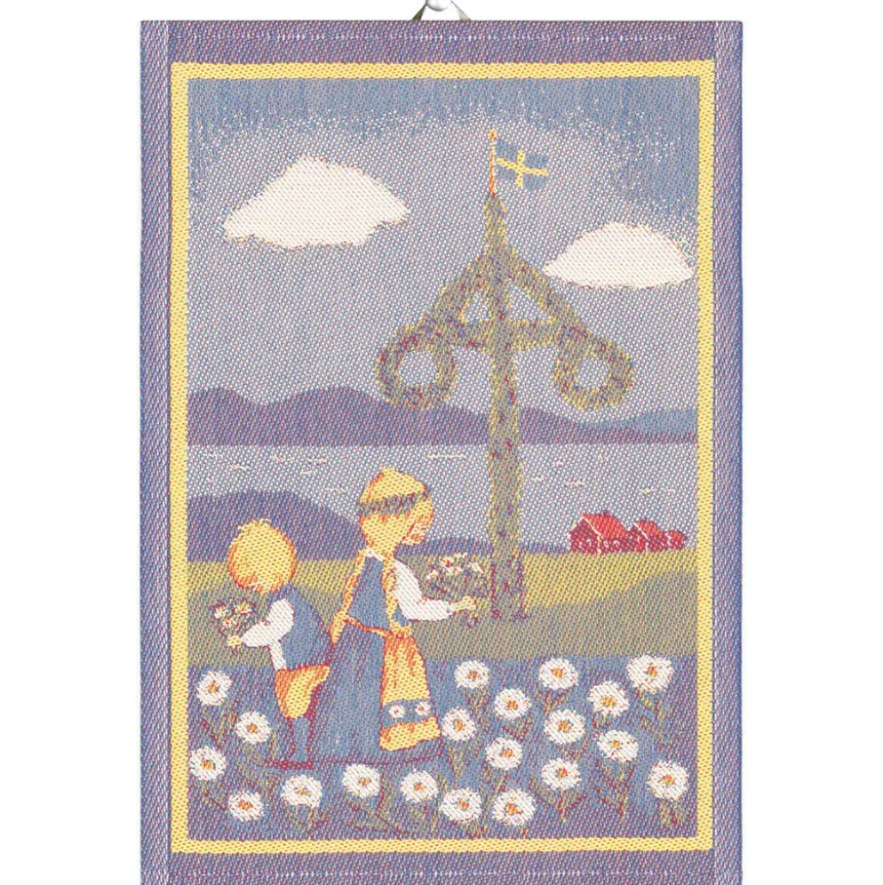 Svensk sommar kökshandduk 35X50 - Ekelunds Linneväveri