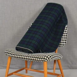 Tartan mörkblå skotskrutigt tyg
