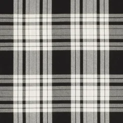 Tartan svart-vit skotskrutigt tyg