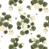 Textilvaxduk Astrid gul pelargoner