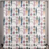Textilvaxduk Picknick blå/rosa - lekfull retrodesign i mjuka färger