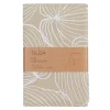Tilda beige bordsduk med grafiskt mönster i bomull 140x280cm