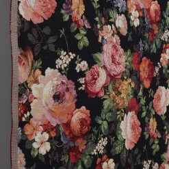 Turin svart jacquard - lyxigt möbeltyg