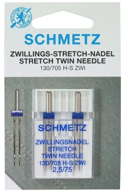 Tvillingnål stretch 2,5 mm 2-pack