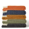 Ullpläd Fishbone Cinnamon, 100% Ull, 150x183 cm
