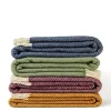 Ullpläd Fishbone English Mustard, 100% Ull, 150x183 cm