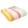 Ullpläd Stripe Rainbow Grey, 100% Ull, 150x183 cm