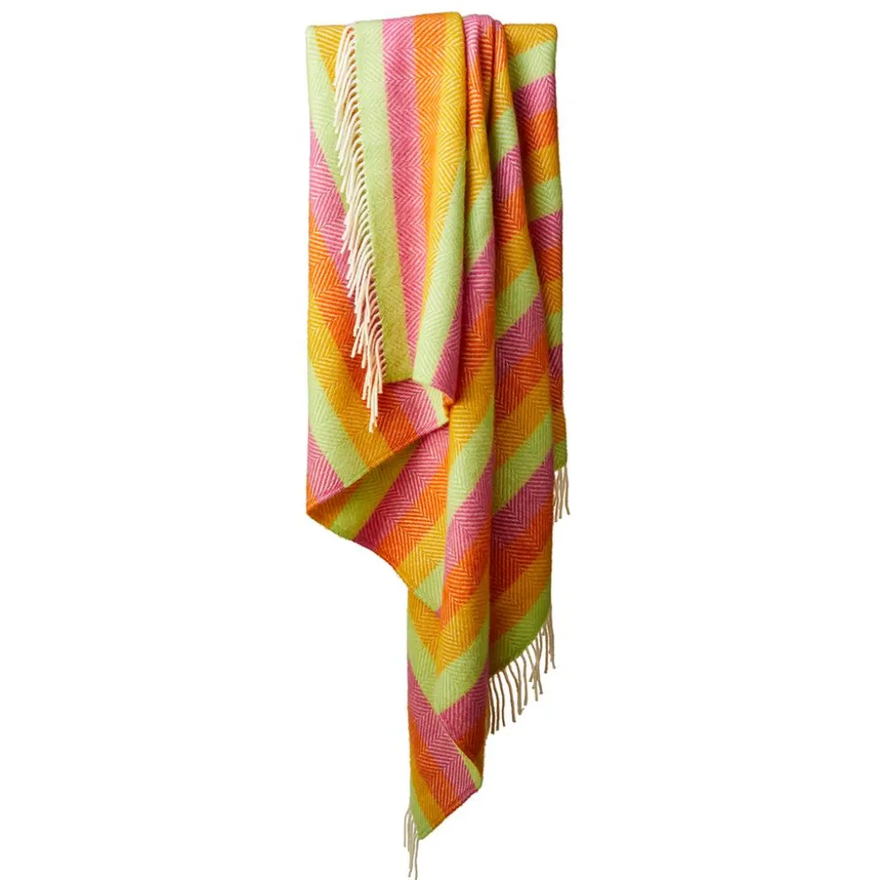 Ullpläd Stripe Refresh, 100% Ull, 150x183 cm