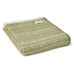 Ullpläd Tweedmill - Lifestyle Fair Isle Sage 100% Ull, 150 x 200 cm