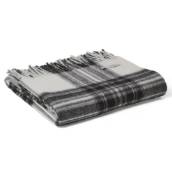 Ullpläd Tweedmill - Prestige Grey Dress Stewart, 100% Ull, 140 x 190 cm