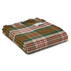 Ullpläd Tweedmill - Tartan Thistleberry 100% Ull, 150 x 183 cm