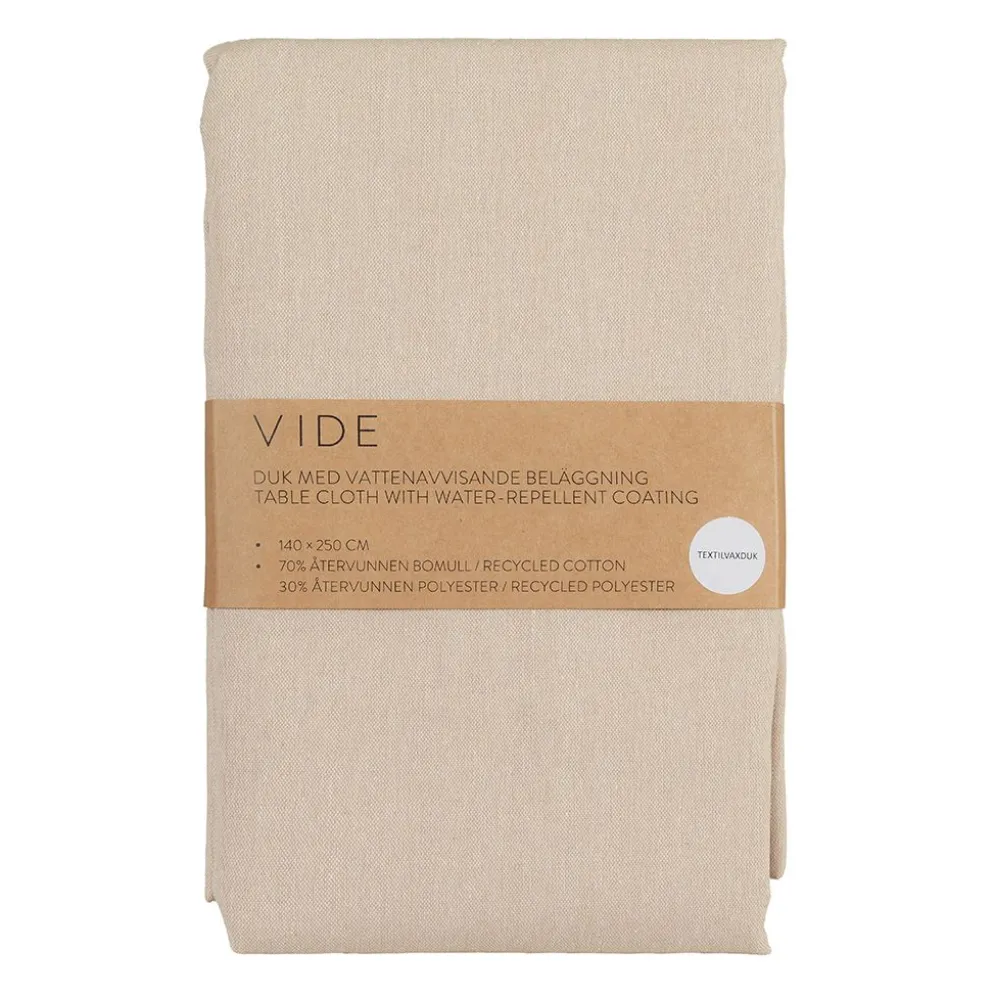 Vide beige textilvaxduk vattenavvisande duk