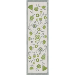 Vårvinda löpare 35x120 - Ekologisk bomull med blommönster